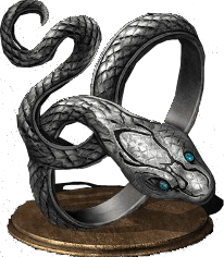 Anneau convoiteux du serpent argenté